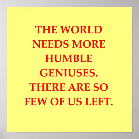 genialer Witz Poster (Vorne)