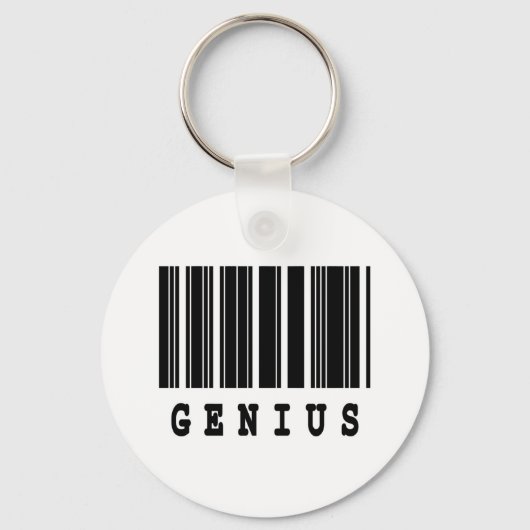 geniales Barcode-Design Schlüsselanhänger (Vorderseite)