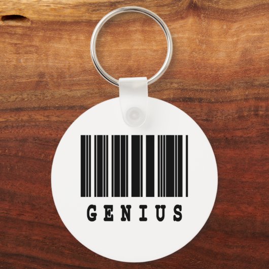geniales Barcode-Design Schlüsselanhänger (Vorderseite)