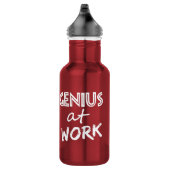 Genie am Arbeitsplatz Edelstahlflasche (Rechts)