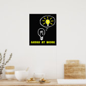 Genie am Arbeitsplatz Poster (Küche)