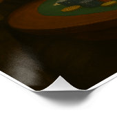 "Genie am Kartentisch"-Poster Poster (Ecke)