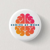 Genie am Werk Knopf Button (Vorderseite)