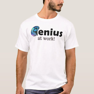 Genie am Werk, Personalisierter Text oder Name T-Shirt