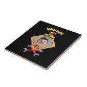 Genie arbeiten lustige Computeranimation für die R Fliese (Seite)