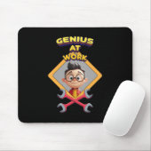 Genie arbeiten lustige Computeranimation für die R Mousepad (Mit Mouse)