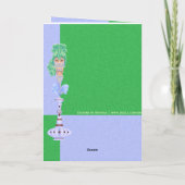 Genie auf einer Flasche Karte (Rückseite)