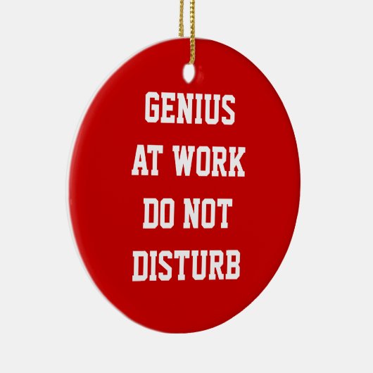 Genie bei der Arbeit stören nicht Keramikornament (Rechts)