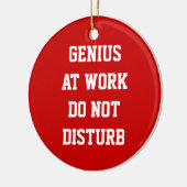 Genie bei der Arbeit stören nicht Keramikornament (Links)