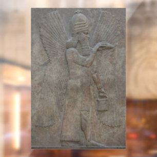 Genie Benisseur von Assyria und mesopotamianischer Fensteraufkleber