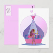 Genie Blows Postkarte (Vorne/Hinten)