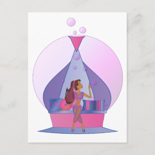 Genie Blows Postkarte (Vorderseite)