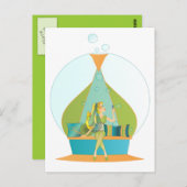 Genie Blows Postkarte (Vorne/Hinten)