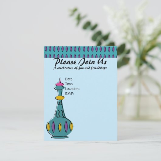 Genie Bottles 2010 Einladung (Stehend Vorderseite)