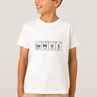 Genie-Chemie-Periodensystem-Wort-Elemente T-Shirt