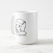 Genie-Comic Meme Kaffeetasse (Vorderseite Links)