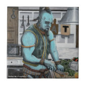 Genie Cooking Kitchen Magic Fantasy Keramik Tile Fliese (Vorderseite)