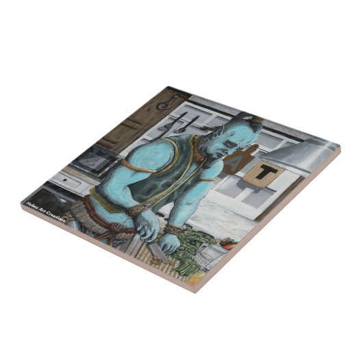 Genie Cooking Kitchen Magic Fantasy Keramik Tile Fliese (Seite)