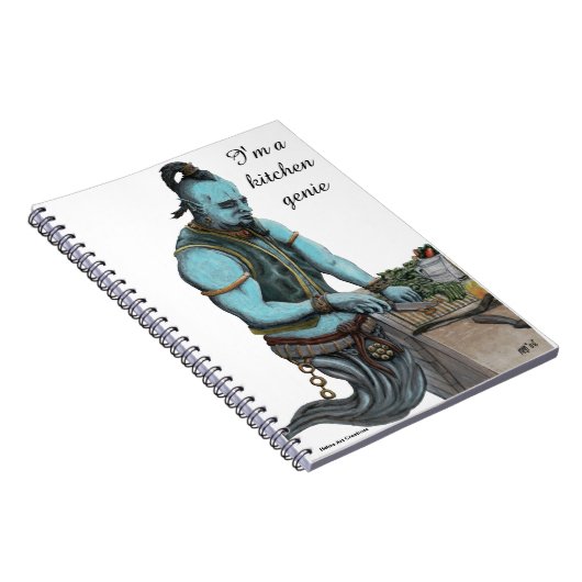 Genie Cooking Kitchen Magic Spiral Notebook Notizblock (Rechte Seite)