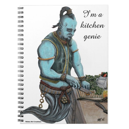Genie Cooking Kitchen Magic Spiralblock Notizblock (Vorderseite)