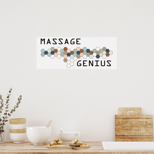 Genie der Massage Poster (Küche)