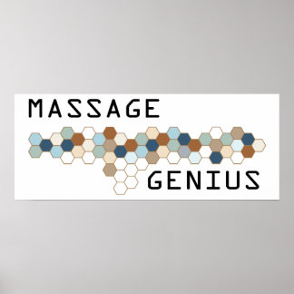 Genie der Massage Poster