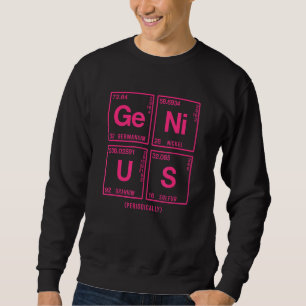 Genie, die in Elementen der periodischen Tabelle 4 Sweatshirt