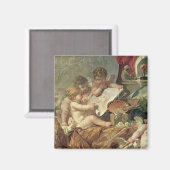 Genie, die Kunst lehren, 1761 Magnet (Vorderseite/Rückseite)