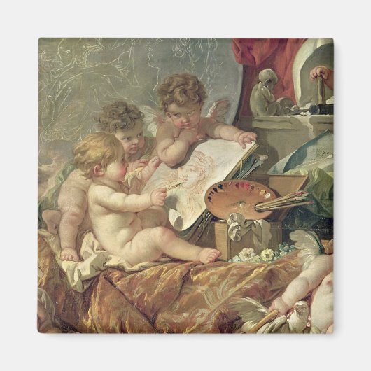 Genie, die Kunst lehren, 1761 Magnet (Vorne)