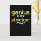 Genie durch Geburt Slacker nach Wahl Karte (Gelbe Blume)