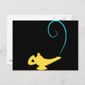 Genie Flasche Postkarte (Vorne/Hinten)