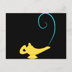 Genie Flasche Postkarte