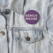 GENIE GEGEN GEISTESKRANKEN kundenspezifischen Button (Beispiel)
