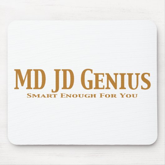 Genie-Geschenke MD JD Mousepad (Vorne)