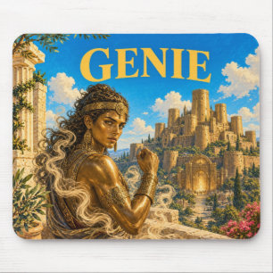 Genie, Gothic Fantasy Monster Mousepad