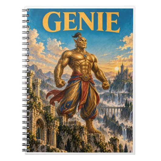 Genie, Gothic Fantasy Monster Notizblock (Vorderseite)