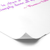 Genie = Hausaufgaben Poster (Ecke)