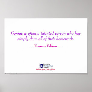 Genie = Hausaufgaben Poster