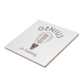 Genie in der Trainings-Antiken-Glühlampe Fliese (Seite)