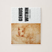 Genie innerhalb (Leonardo da Vinci-Selbstporträt) Puzzle (Vertikal)