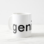 Genie-Kaffee Kaffeetasse (Vorderseite Links)