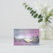 Genie Lamp Smoke Magic Magic Business Card Visitenkarte (Stehend Vorderseite)