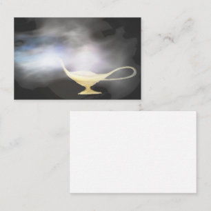 Genie Lamp Smoke Magic Magic Business Card Visitenkarte
