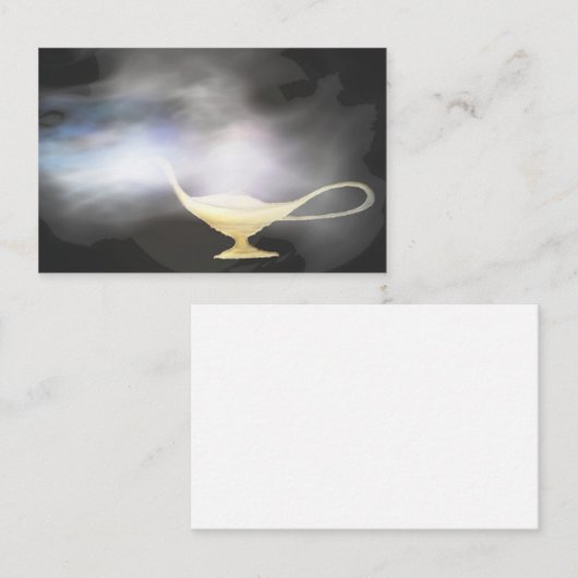 Genie Lamp Smoke Magic Magic Business Card Visitenkarte (Vorne/Hinten)