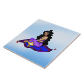 Genie Magic Carpet Lamp Blue Sky Fliese (Seite)