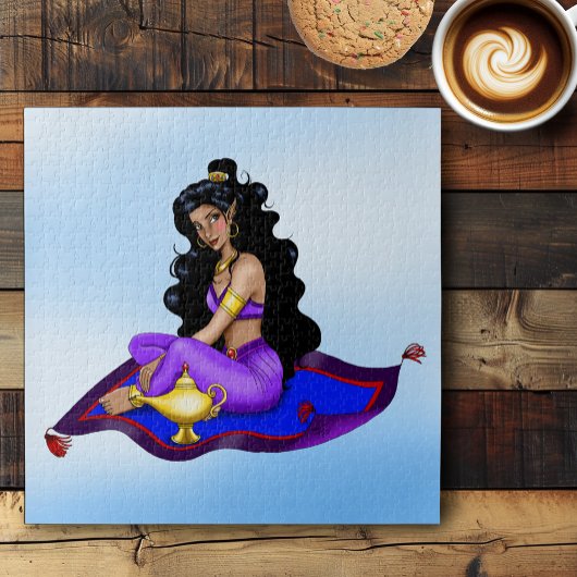Genie Magic Carpet Lamp Blue Sky Puzzle