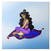 Genie Magic Carpet Lampe Blauer Himmel Fliese (Vorderseite)