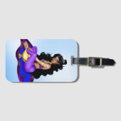 Genie Magic Carpet Lampe Blauer Himmel Gepäckanhänger (Vorderseite (Horizontal))