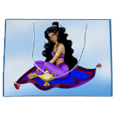 Genie Magic Carpet Lampe Blauer Himmel Große Geschenktüte (Vorderseite)