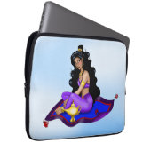 Genie Magic Carpet Lampe Blauer Himmel Laptopschutzhülle (Vorne Rechts)